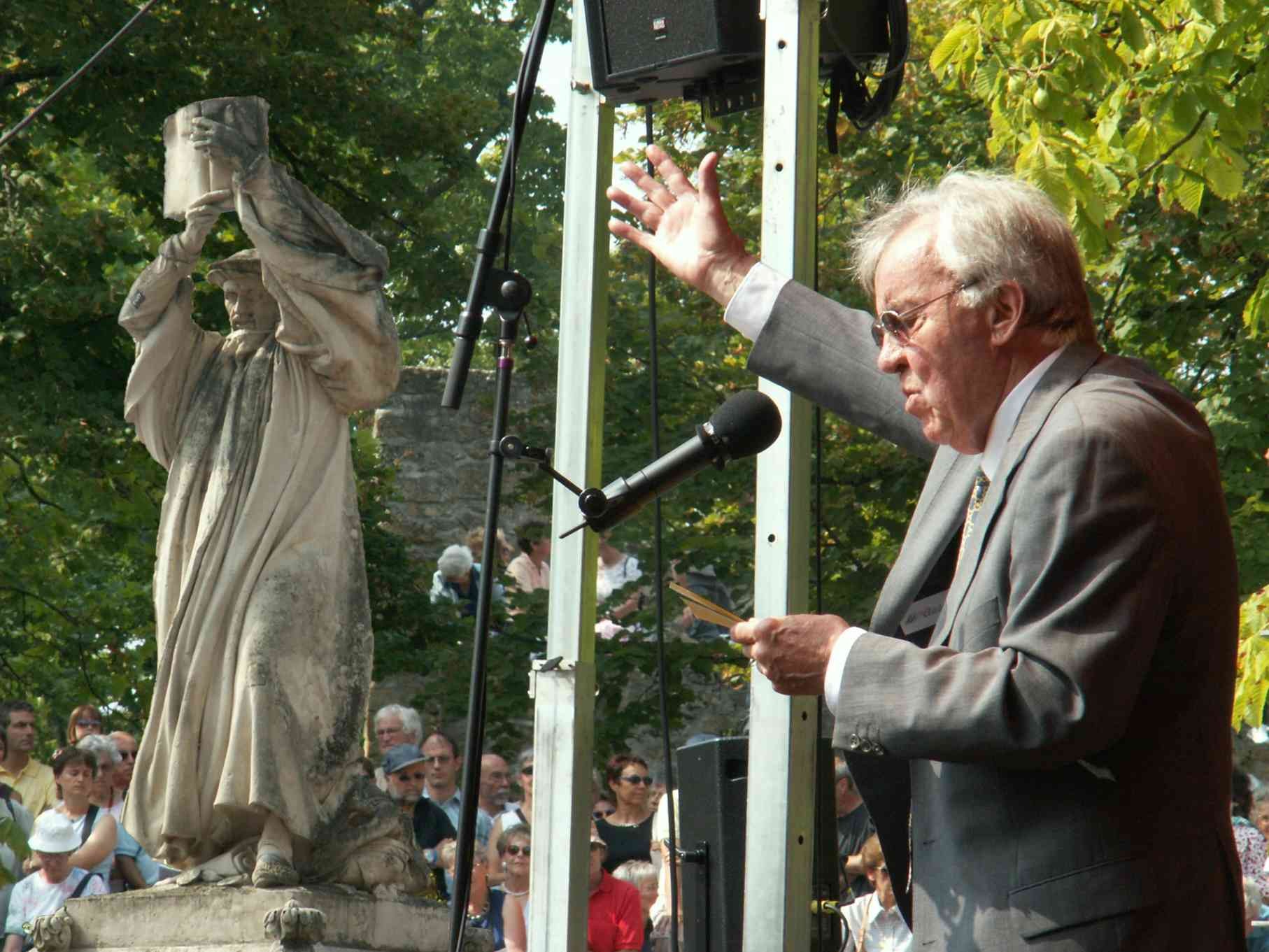 Andr Charlet dirigeant la Messe allemande de Franz Schubert