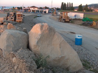 Entre de Bevaix en construction