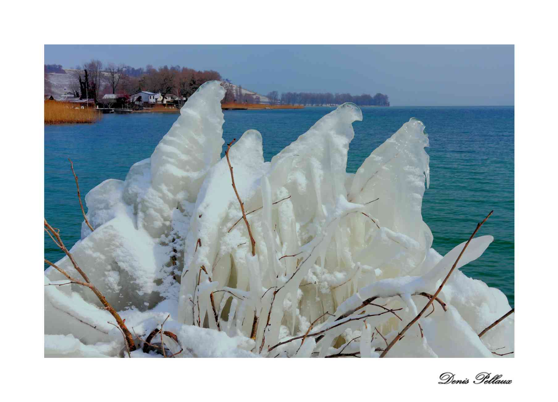 Port de Bevaix sous la glace